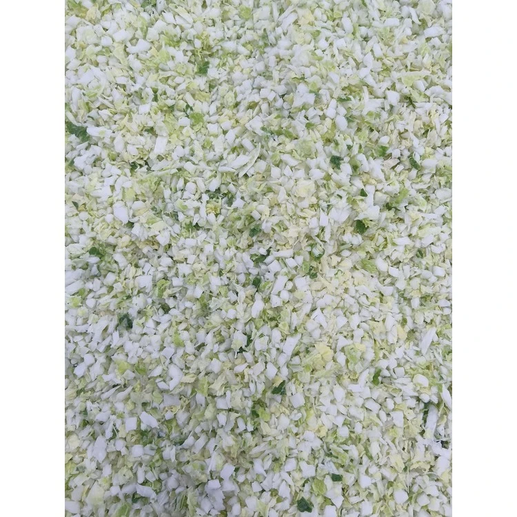 Cut Chinese cabbage spread for inspection Cut Chinese cabbage spread for inspection