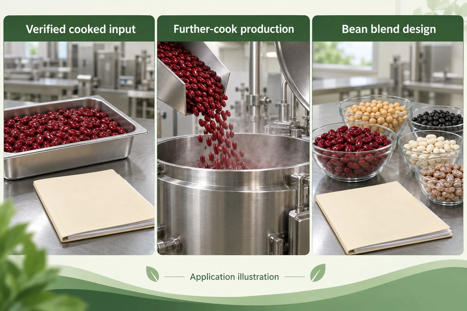 Conditional red kidney bean uses dependent on verified cooking status