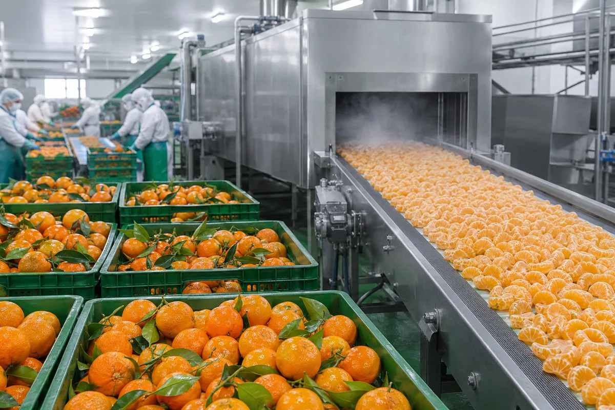 mandarin-harvest-to-iqf-processing mandarin-harvest-to-iqf-processing