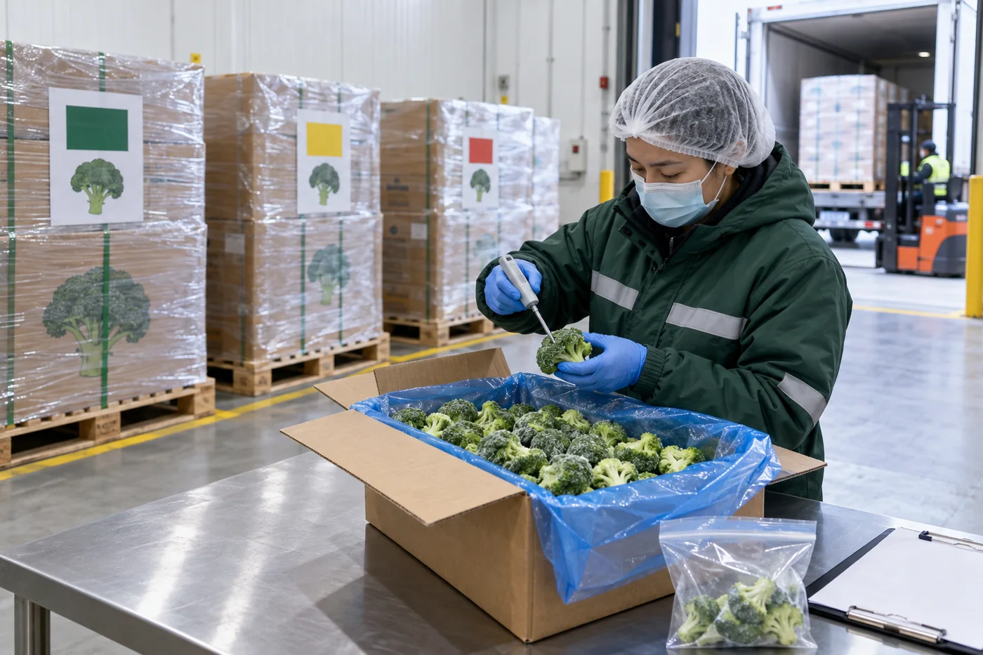 arrival inspection preserves product, lot and temperature evidence. arrival inspection preserves product, lot and temperature evidence.