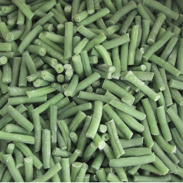 Actual GreenLand frozen cut green bean product GreenLand transverse-cut frozen green bean segments