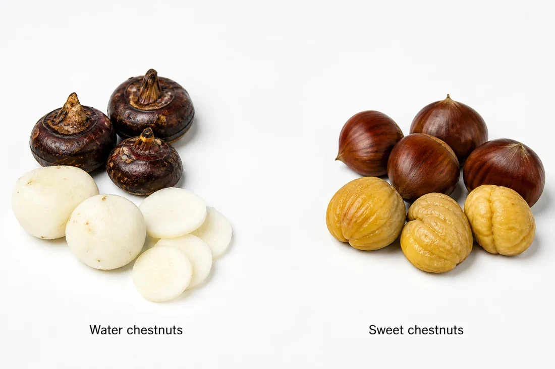 water-chestnuts-and-sweet-chestnuts-are-different-foods water-chestnuts-and-sweet-chestnuts-are-different-foods